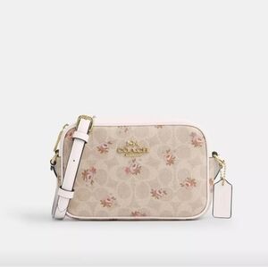 Coach Mini Jamie Cameea Crossbody Bag. Gold/Sand/multi